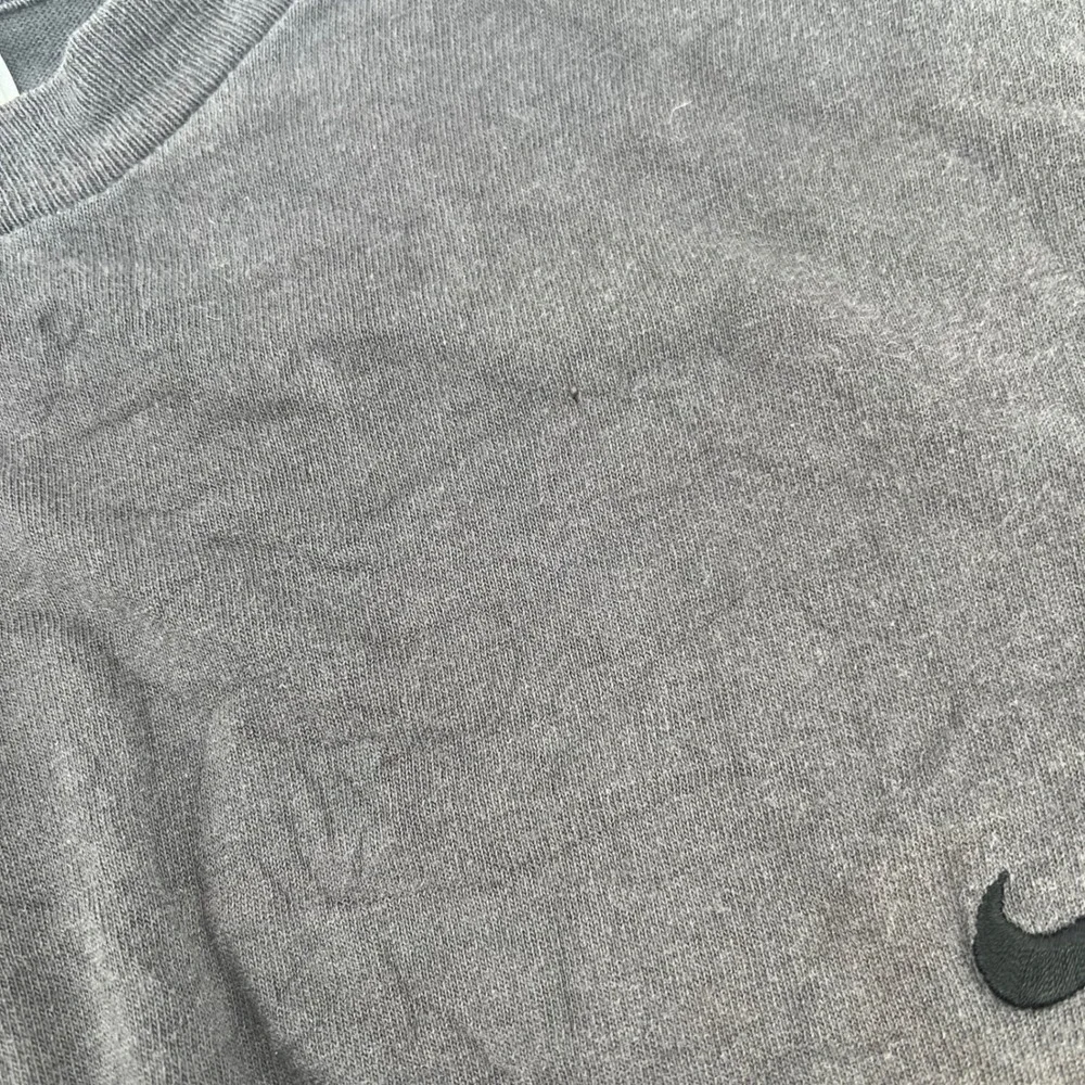 Vintage 90s Nike Embroidered Swoosh T-Shirt Mens Large Faded Black Made in USA